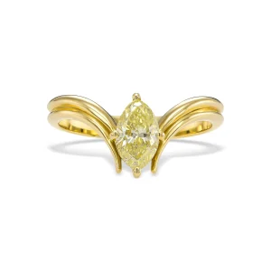 Bar-ring - Yellow gold