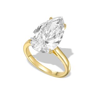 Drop ring - Yellow Gold