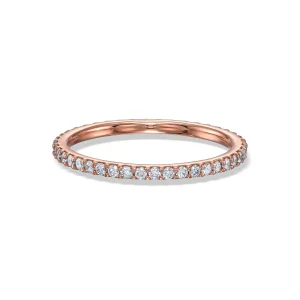 Eternit Ring - Small Diamonds-Rose Gold