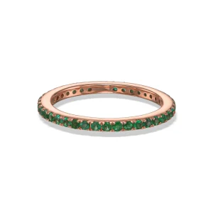 Eternit Ring - small emerald stones