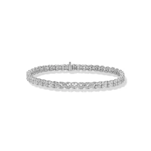 Flower Bracelet-white gold