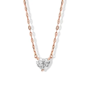 Heart Necklace-Rose Gold