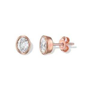 Oval Earring-Rose Gold
