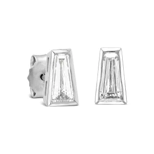 Taper Earring-white gold