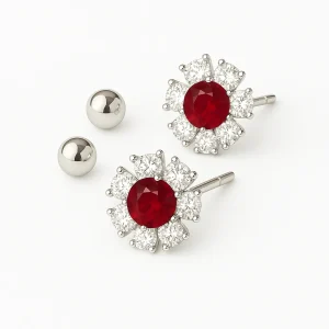 Diana Ruby Earrings