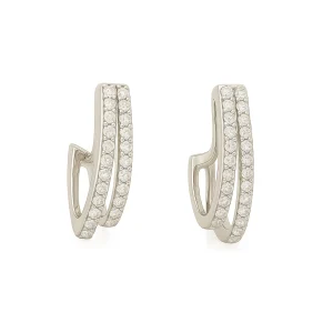 White Roman Earrings