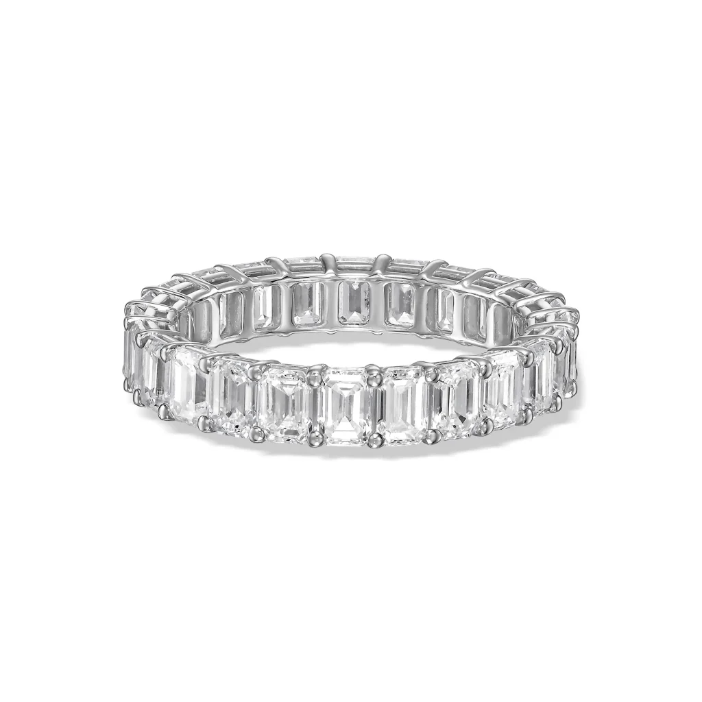 Emerald Diamond Eternal Ring