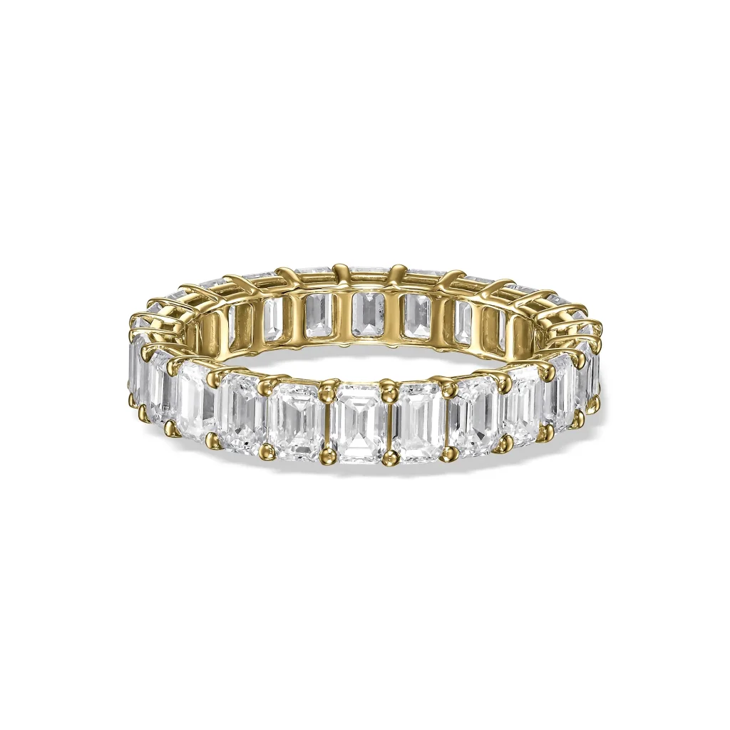 Emerald Diamond Eternal Ring
