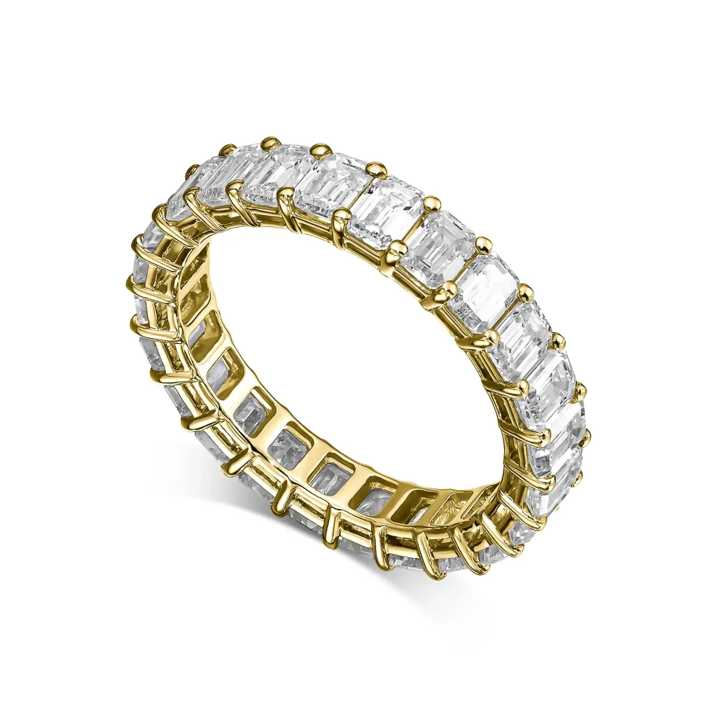 Emerald Diamond Eternal Ring